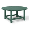 thumbnail image 5 of WestinTrends Malibu Low Outdoor HDPE Round Patio Coffee Table, Dark Green, 5 of 15