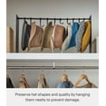 thumbnail image 4 of Yamazaki Home Hat Hanging Organizer, Black, Steel, Supports 5.5 pounds, Adjustable, 4 of 7
