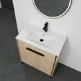 thumbnail image 4 of Versatile Oak 30 Inch Bathroom Vanity Set with Freestanding Design, 4 of 9