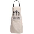 thumbnail image 3 of Cooking Apron Kitchen Cooking Apron BBQ Grilling Apron with Pocket for Women Men, 3 of 3