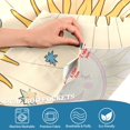 thumbnail image 3 of Yayeee Kitchen Curtains Tier Pair Light Filtering 27"x36" Rod Pocket Short Cafe Window Panel, Beige Rainbow, 3 of 7