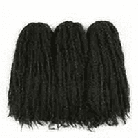 Ustar Hot Sell Kanekalon Braiding Curly Hair Afro Kinky Bulk Extension Hair for Braiding - Color Rich Copper Red #1B Length 12'' - 3 Pack