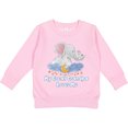 thumbnail image 2 of Inktastic My Great Grandpa Loves Me Cute Elephants Clouds Moon Stars Toddler Sweatshirt, 2 of 4