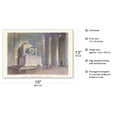 thumbnail image 2 of Lincoln Memorial Washington D.C. - United Air Lines - Vintage Airline Travel Poster by Joseph Fehér c.1952 - Master Art Print (Unframed) 13in x 19in, 2 of 4