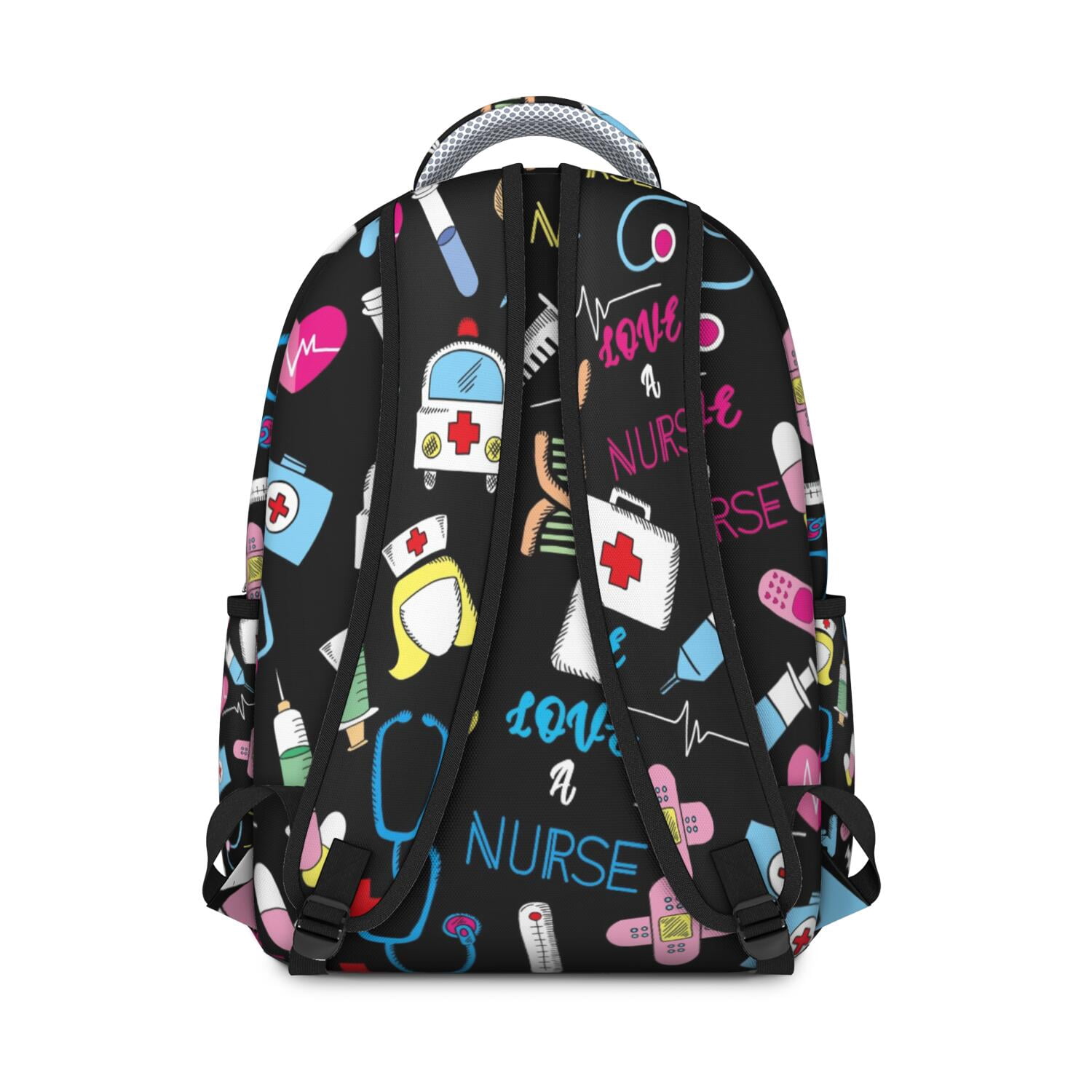 Saving Lives Every Day Backpack - Waterproof & Ergonomic School Bag for Nursing Students, Cute Nurse Aesthetic with Spacious Storage & Spinal Support