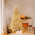 thumbnail image 4 of Gymax 7 FT Snow-flocked Artificial Christmas Tree w/65 Sphere Lights 350 LED Lights, 4 of 10
