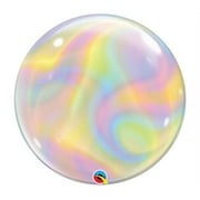 22 inch Bubble - Iridescent Swirls Qualatex Bubble Balloon - Party Supplies Decorations