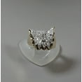 thumbnail image 3 of Rag Jewels 3.00 Ctw Round Cut White Diamond Wedding Anniversary Engagement Butterfly Band Ring 14K Yellow Gold Plated 925 Sterling Silver 925 Sterling Silver -4, 3 of 5
