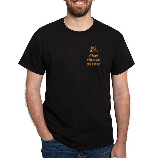 CafePress - Bee With Us Dark T Shirt - Men's Classic Cotton T-Shirts