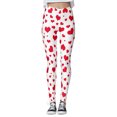 thumbnail image 2 of FASHOFT Womens Valentine's Day Leggings Casual Love Heart Graphic Pants High Waist Tummy Control Comfortable Yoga Tights B L, 2 of 6