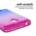 thumbnail image 5 of FIEWESEY For Alcatel Verso Case Phone Case, Bling Liquid Luxury Glitter Soft Case for Girls Women for Alcatel idealXCITE / CameoX / Raven LT / U50 / 5044S / 5041C / Raven LTE A574BL - Pink+Blue, 5 of 7