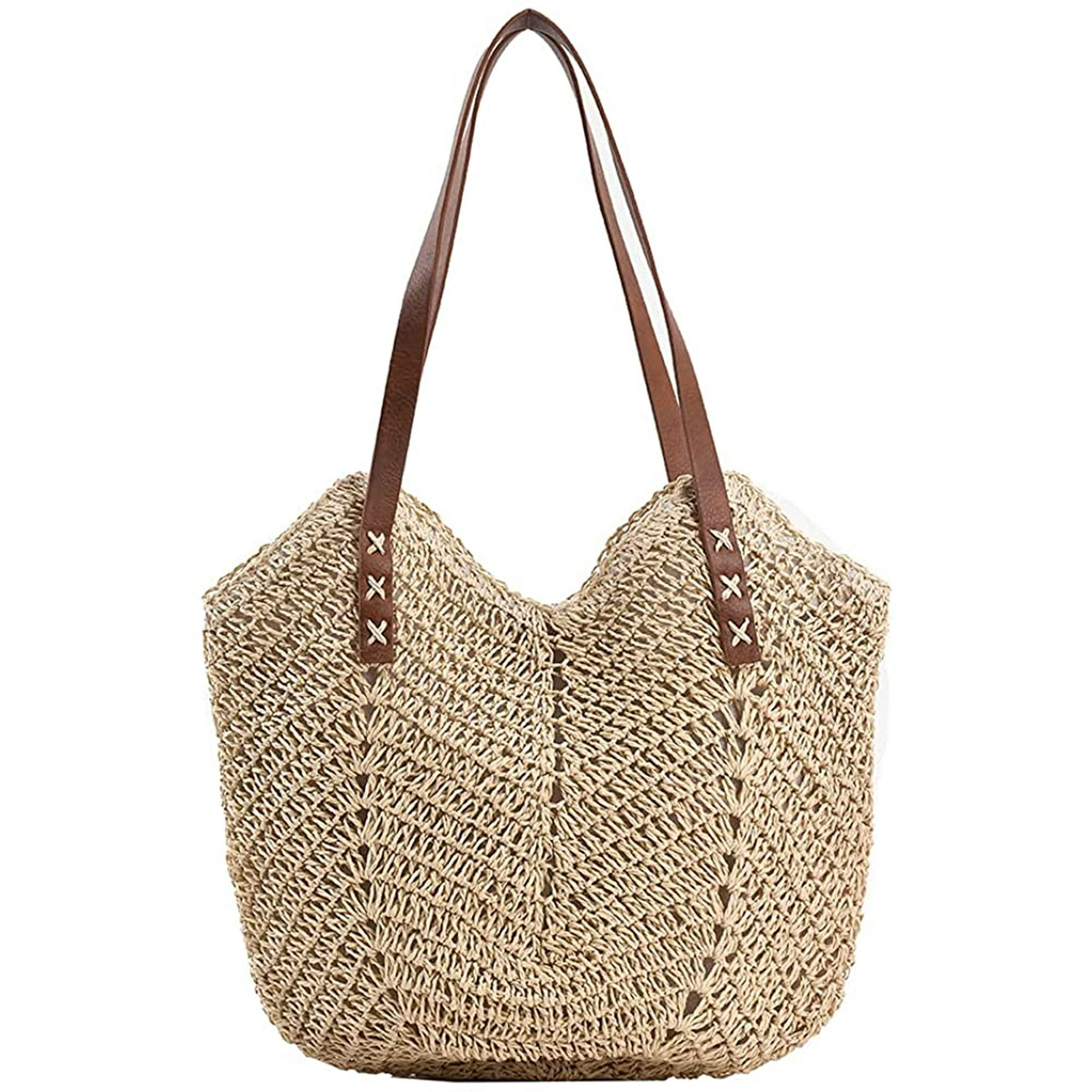 Straw handle bag sale