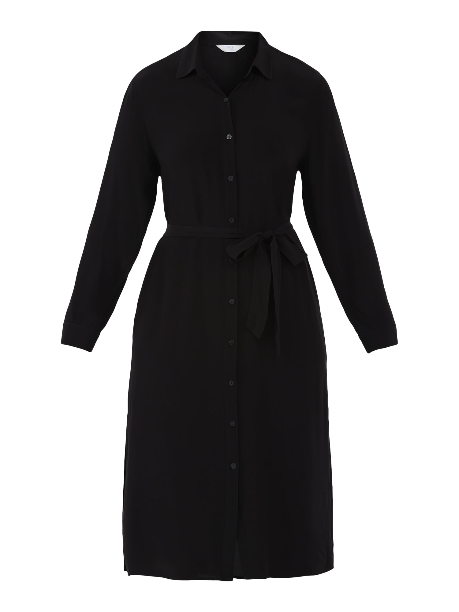time and tru long sleeve dress Time and Tru Women's Mini Shirtdress with Long Sleeves, Sizes Xs-xxxl, Green