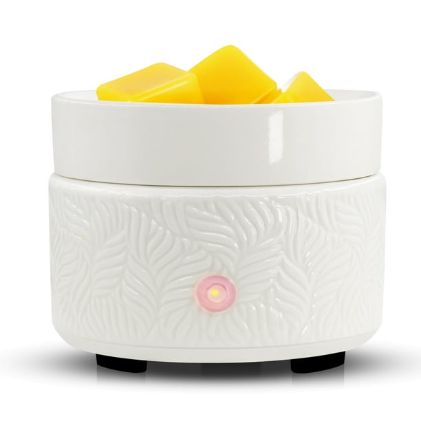 Wax Melts Warmer Burner Ceramic Fragrance Candle Wax Warmer 3in1