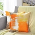 thumbnail image 4 of BLEUM CADE 4 Pack Orange Throw Pillow Covers，Abstract Art Cushion Covers，Outdoor Couch Decorative Pillow Covers for Home Decor，20"x20", 4 of 8