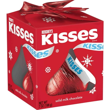 Hershey's Giant Holiday Kiss Milk Chocolate Candy, 7 oz