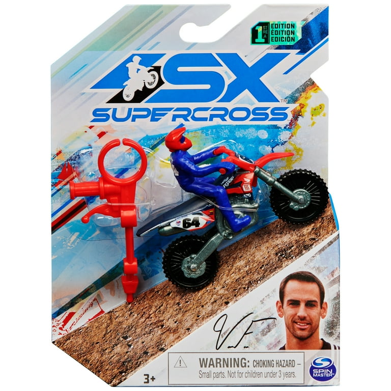 Clymer Vintage Dirt Bikes Volume 1 クライマー Supercross, Authentic Ricky Carmichael 1:24 Scale Die-Cast