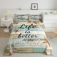 thumbnail image 2 of Manfei Lake House Bedding Sets Twin with Comforter, Beach Seashell Comforter Sets Twin Size, Lodge Cabin Reversible Down Comforter, Super Cozy Bedroom Decoration, 2-Piece, 2 of 8