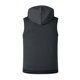 thumbnail image 4 of Ceisia Men's Hooded Zip-Up Sports Vest Summer Sleeveless Athletic Hoodie with Striped Hem Dark Gray L Gifts, 4 of 6