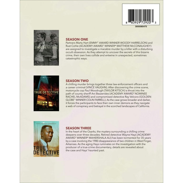 HBO Home Video: True Detective Complete Seasons 1-3 Blu-ray, TV