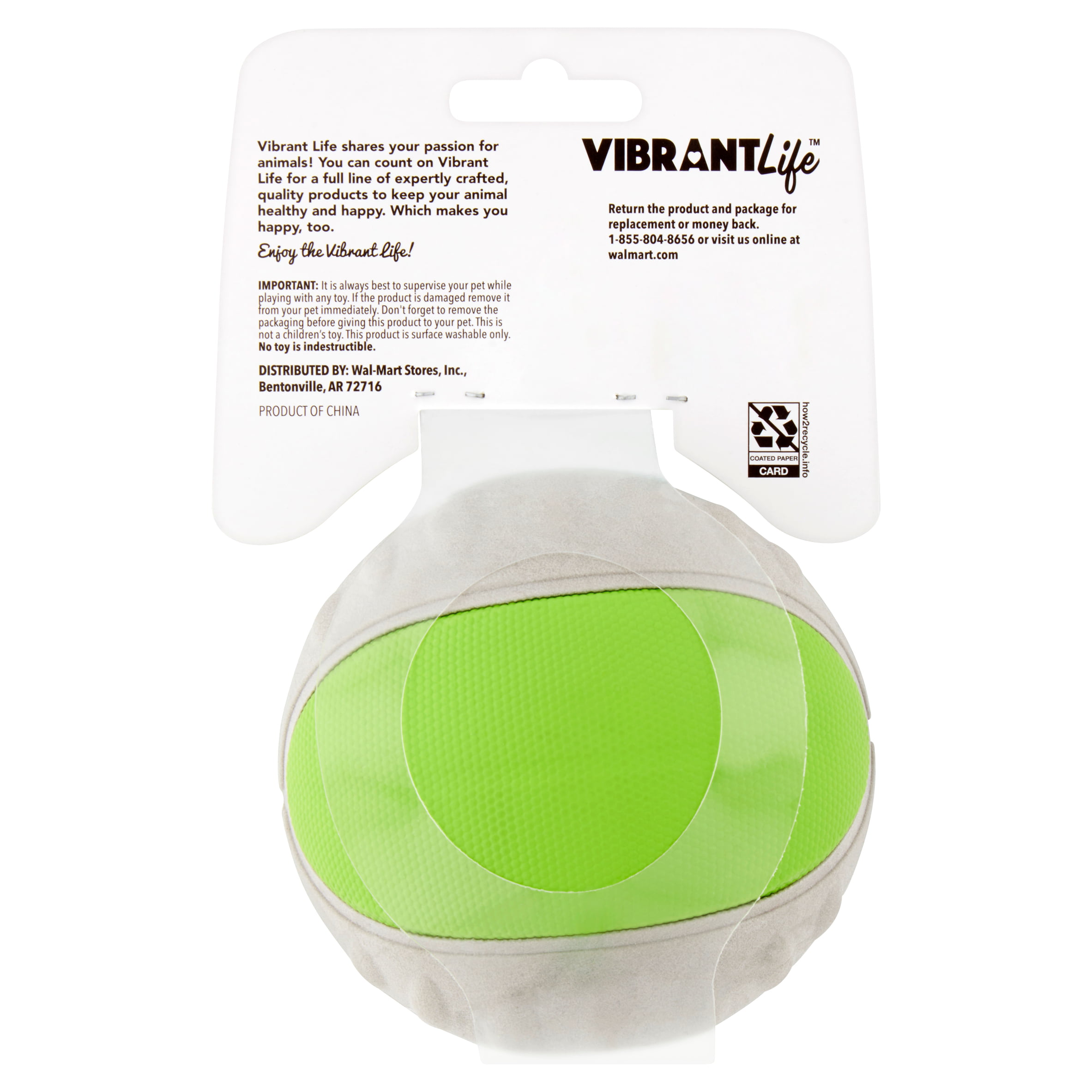 vibrant life dog ball