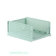 thumbnail image 3 of Cesta de almacenamiento apilable, contenedor de tela para armario con cajón abierto grande de plástico para dormitorio y sala de estar, 3 of 5