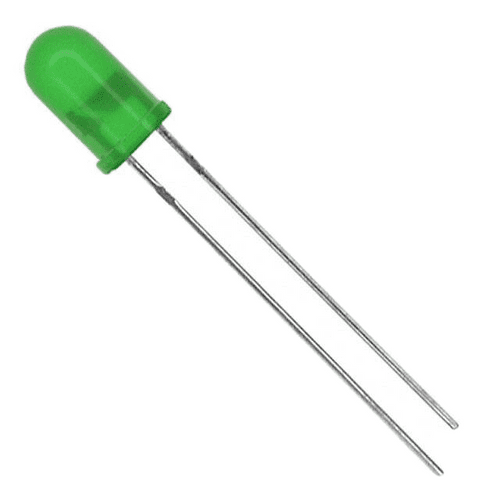 Pack of 10  TLHG6400  LED Green diffused 5mm T/H 565nm Radial