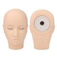 thumbnail image 4 of Lash Mannequin Head, 3 Layers Silicone Eyelash Mannequin Head with Eyelids, Eyelash Extension Makeup Practice Training Mannequin Doll Face Head for Lash Extension, 4 of 9