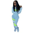 thumbnail image 3 of Itsame Sweatsuits 2pcs Sets for Womens Long Sleeved Sweatshirt and Pants Women Athletic Outfit Sets Light blue Size XL, 3 of 5