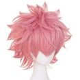 thumbnail image 2 of Perruque Cosplay Rose Courte Ondulée Perruques Synthétiques pour Bande Dessinée Perruques Cosplay pour Anime, 2 of 4