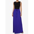thumbnail image 6 of TheMogan Women's S~3X Drawstring Waist Pocket Drapey Jersey A-Line Long Maxi Skirt, 6 of 7