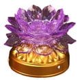 thumbnail image 5 of sunsanly Colorful Lotus Lamp Creative Shape Vibrant Color Battery-Operated Flicker Free Realistic Looking Compact Size LED Buddha Lotus Lamp Desktop Decoration Home Supplies, 5 of 8