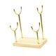 thumbnail image 5 of Exhibidor de pulseras, organizador de pulseras, estante de almacenamiento de joyas de mesa, estable Oro, 5 of 9