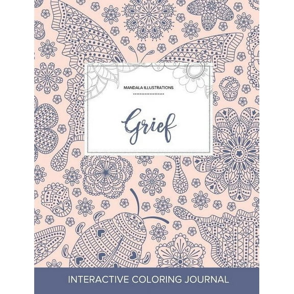 Adult Coloring Journal: Grief (Mandala Illustrations, Ladybug) (Paperback)