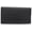Black, variant on Women's Genuine Leather RFID Trifold Checkbook Slim Wallet for Ladies
