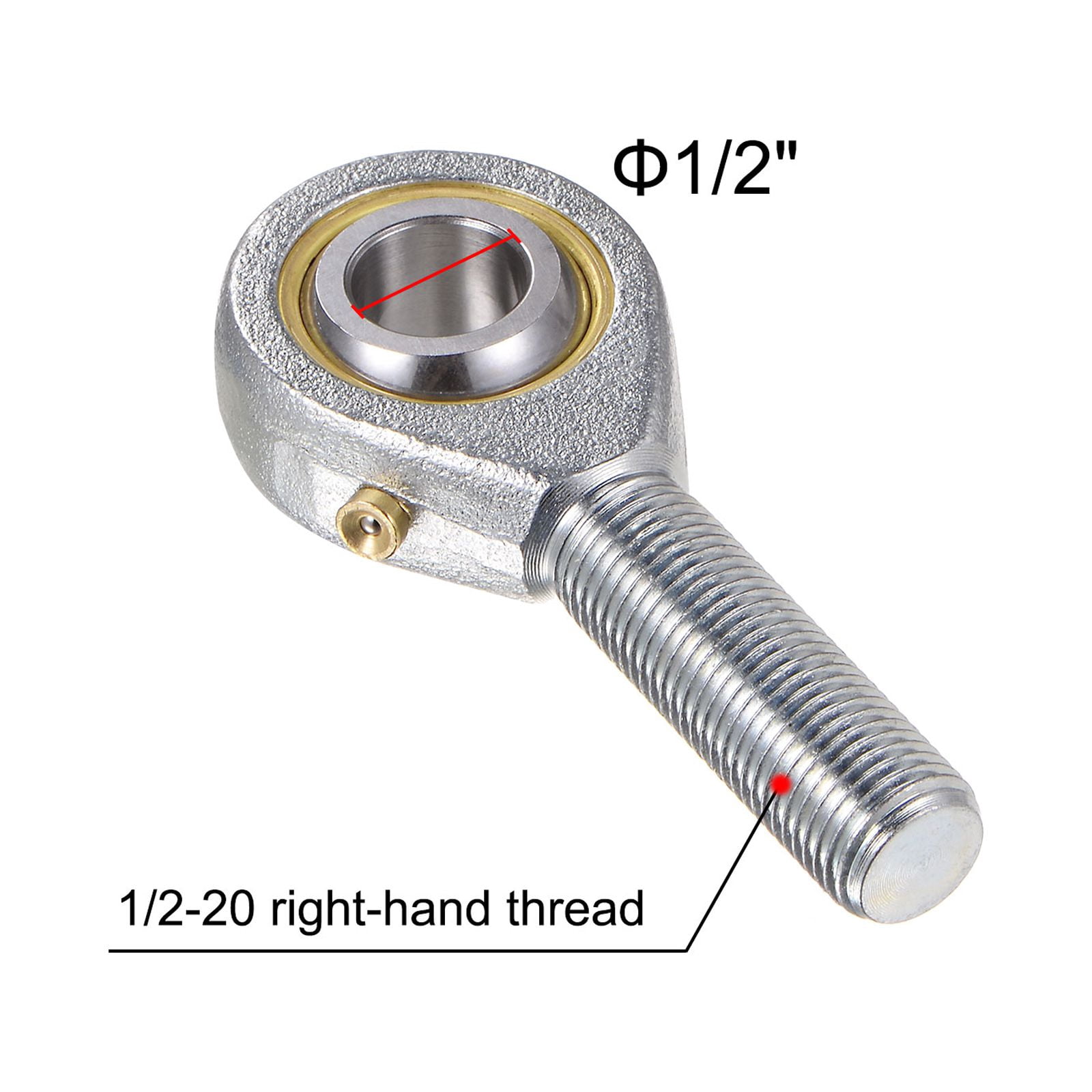 Unique Bargains Male Rod End Right Hand Thread Self-Lubricating Joint Rod Ends 78.59mm