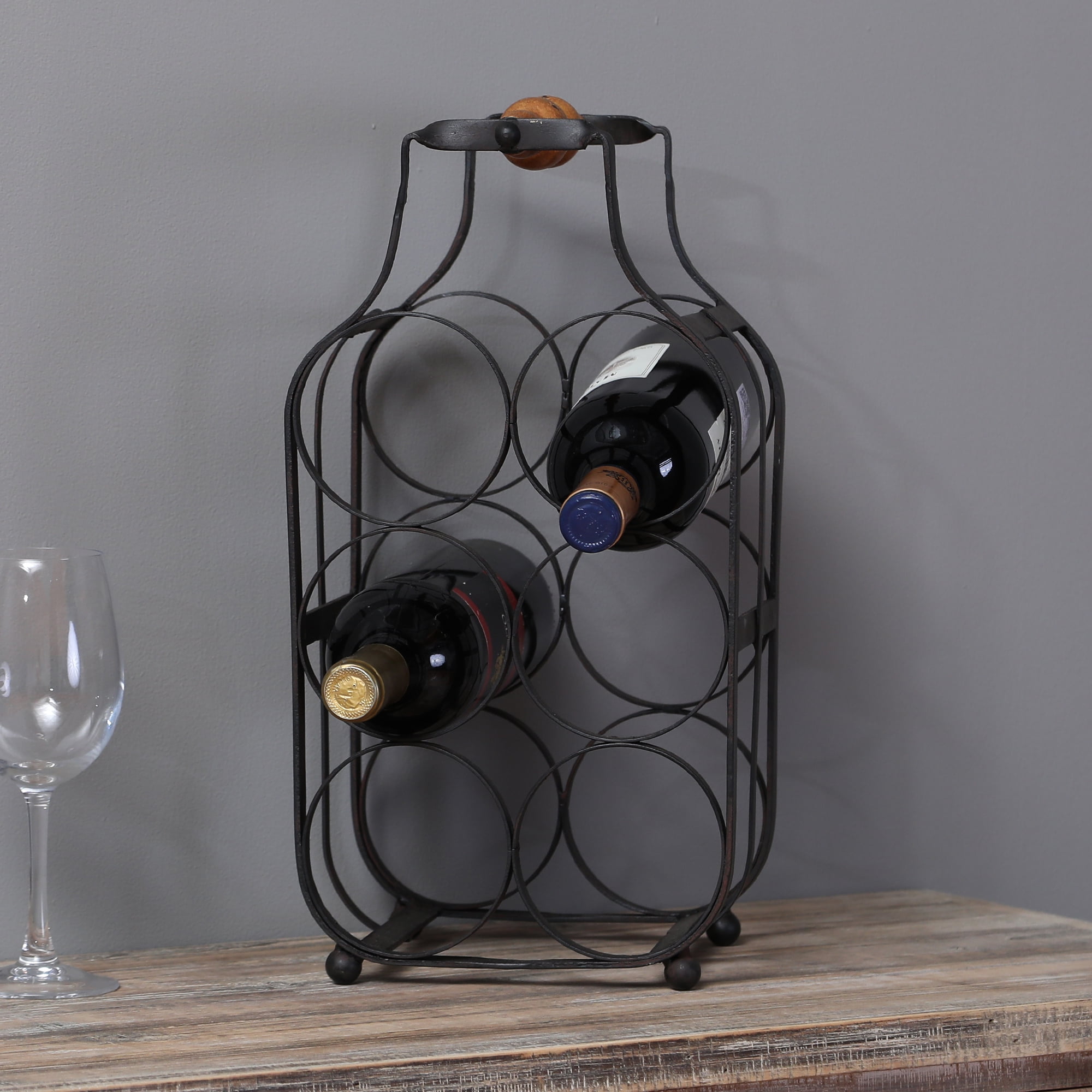 Metal Tabletop Wine Rack - Walmart.com - Walmart.com