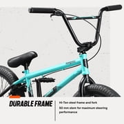 Mongoose Legion L60 Freestyle BMX Bike, 20-Inch Wheels, Ages 8 and up, Teal