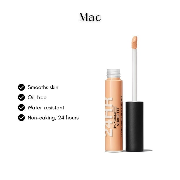 kemikalier Gøre klart Socialisme MAC - Studio Fix 24 Hour Smooth Wear Concealer - # NW25 (Mid Tone Beige  With Peachy Rose Undertone)(7ml/0.24oz) - Walmart.com