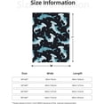 thumbnail image 4 of Hammerhead Shark Blanket Super Soft Fleece Throw Blanket Warm and Cozy Lightweight Bed Blanket for Couch, Sofa, Camping, and Travel All Season Blankets Gifts, 4 of 6