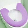 thumbnail image 5 of unbranded Toilet Seat Cover Morado Suave Para Con De Botón Fácil De Instalar, 5 of 5