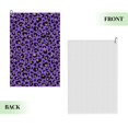 thumbnail image 6 of Golf Towels for Golf Bags For Men Women - purple Leopard print fashion 24x16in Absorbent Quick Drying Golf Towel for Cleaning Golf Ball Club Golf Bag Accessories with Carabiner, 6 of 8