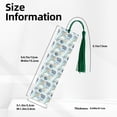 thumbnail image 3 of Kdxio Algae Corals and Seashells Print Metal Tassel Bookmarks,Perfect Gift for Art Lovers and Bookworms Metal Bookmarks for Women, 3 of 8