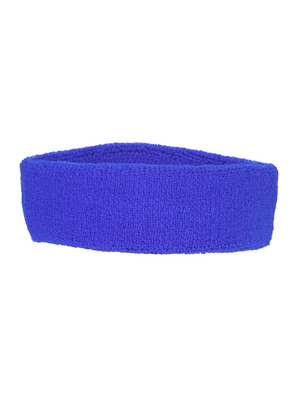2 Pack ( 2 pieces ) Sports Headband 100 Terry Cloth, Royal Walmart