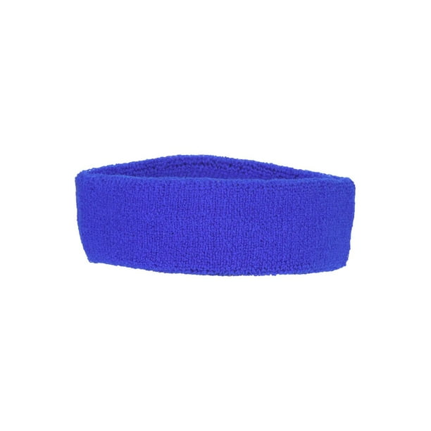 2 Pack ( 2 pieces ) Sports Headband 100 Terry Cloth, Royal Walmart