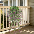 thumbnail image 5 of Artificial Hanging Plants, Fake Hanging Vine Flowers, Faux Hanging Plants Outdoor, Faux Eucalyptus Leaf Greenery, Wall Indoor Room Wall Wedding Patio Porch Decor, 5 of 6