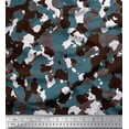 thumbnail image 1 of Soimoi Rayon Fabric Two Tone With White Camouflage Printed Craft Fabric by the Yard 42 Inch Wide, 1 of 1