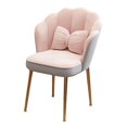 thumbnail image 4 of Silla de tocador perfecl moderna y suave para maquillaje gris rosa, 4 of 8