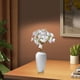 thumbnail image 4 of Ramo de flores de jazmín artificial púrpura, 4 tallos, seda falsa, decoración de boda y hogar, 4 of 6