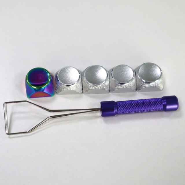 5 Remover Tool de aleación de aluminio Keys compatible mayoría mecánicos E Macarena reemplazo de teclas del teclado